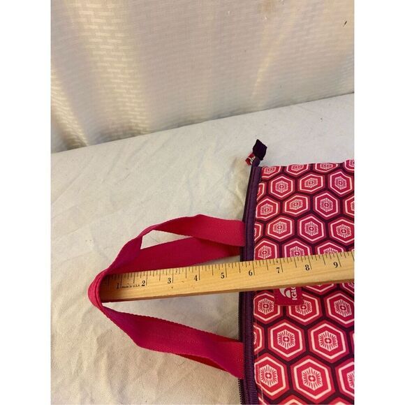 Igloo insulated lunch tote pink 14"x10" geometric bag - Picture 8 of 8
